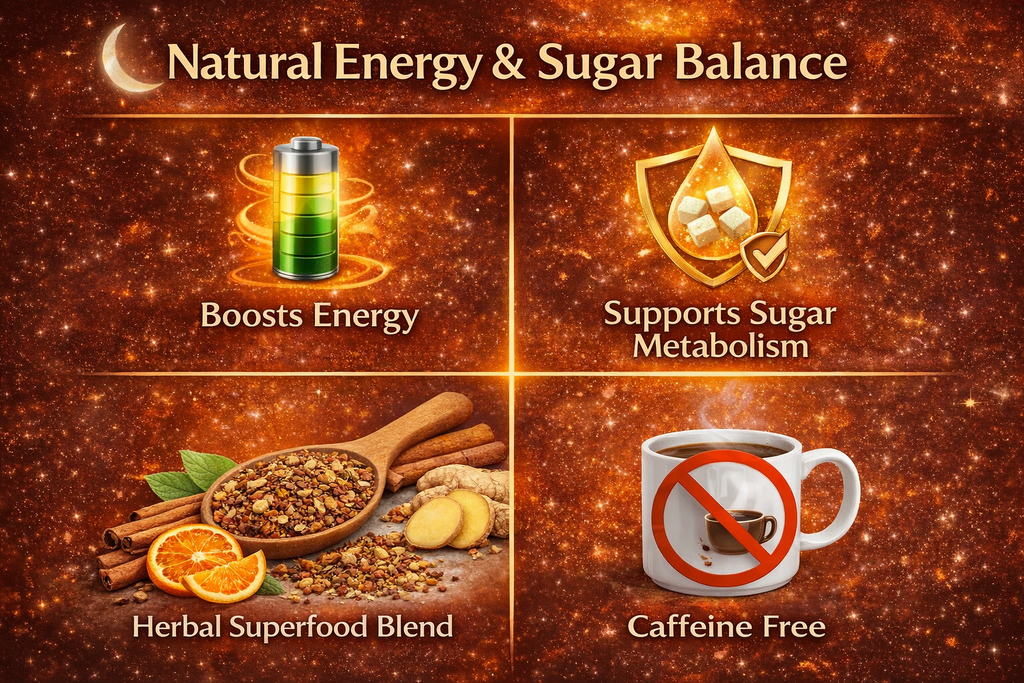 Ashwa-Root Cinnamon Anytime Energy Tea – Sugar & Energy Herbal Formula